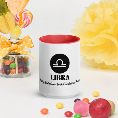 Libra Zodiac Sign Astrology White Glossy Mug